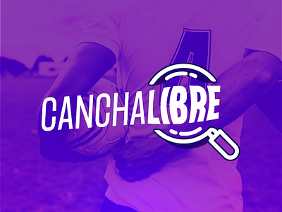 Cancha Libre branding football logo magnifier