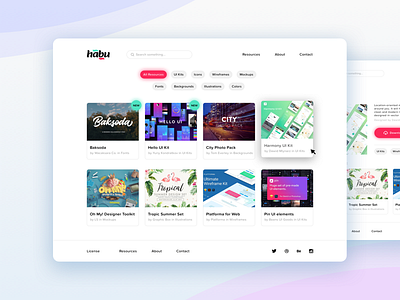 Habu Design Resources assets ecommerce market marketplace resources shop ui ux website