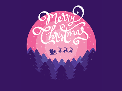 🎄Xmas Card christmas holiday illustration santa snow vector winter xmas xmas card