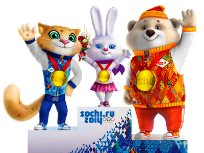 Olympic Animals 3d graphics 3d model animation characters games olympic sochi