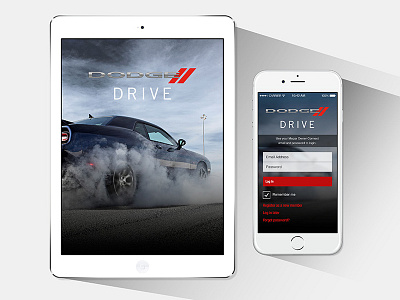 Dodge Drive iOS + Android App android debut ios mobile ui ux vehicle vehicle owner