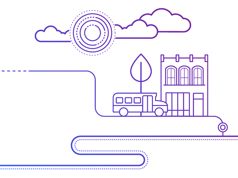 People First Illustrations - Bus By Corinne Ray Rochkind On Dribbble