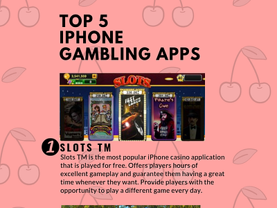 Top 5 Iphone Gambling Apps canada gambling infographic iphone