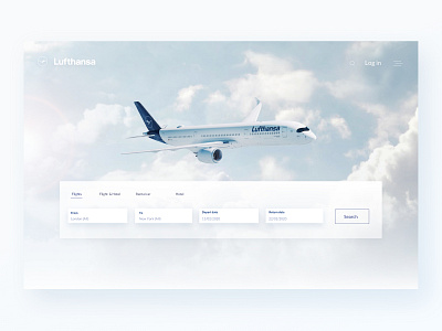 Redesign concept airline airplane concept design pure redesign ux ui web web design website website design white