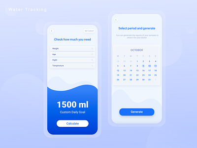 Water Tracker App balance design design inspiration mobile app mobile app design tracker tracker app ui design ux desgin ux ui ux ui design water