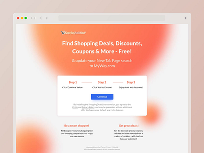 Shopping Deals Live vol. 1 aftereffects animation clear concept design extension landing page landing page design landingpage ui ui design web web design