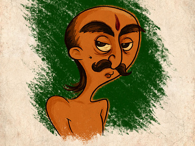 Indian Man character design illustration indian man