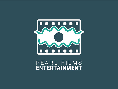 Pearl Films aqua brand branding design icon illustration logo logo design pearl vector