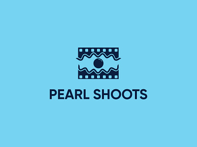 Pearl Shoots for Production House branding design film illustration logo pearl sea logo