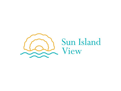 Beach Resort Logo Exploration aqua beach brand branding icon logo logo design pearl resort sea logo shell sun wave