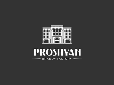 Proshyan Brandy Factory Logo armenia armenian branding brandy cognac creative design logo
