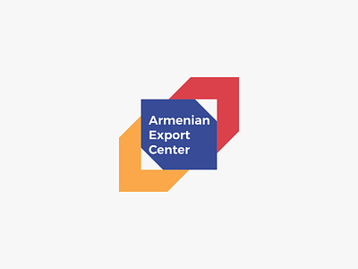 Armenian Export Center armenia armenian armenian flag blue creative logo orange red simple