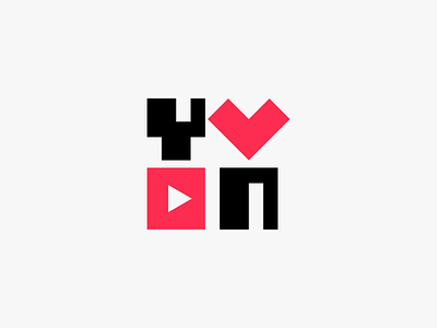 YVN Logo armenia armenian logo play red and black simple typography yerevan youtube