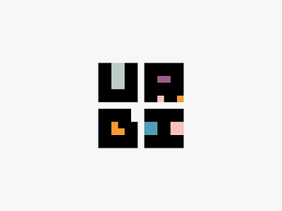 URBI Logo architecture armenia branding clean construction creative logo simple square typography