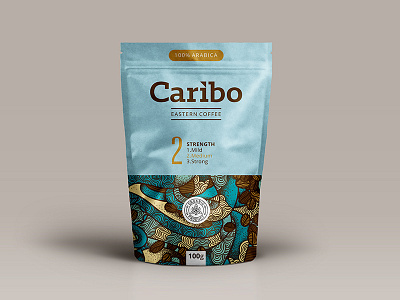 Caribo Coffee Packaging