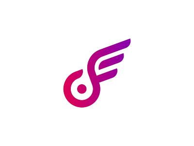 Wheel and Wing Logo armenia gradient icon logo minimalist pink purple wheel wing wings