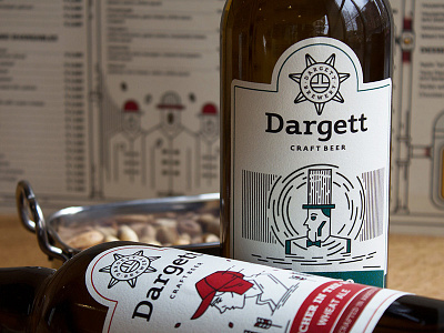 Dargett Craft Brewery Branding armenia babylon bottle braind branding brewery craft beer logo packaging