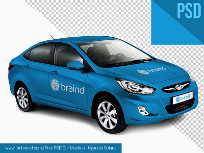 Corporate Car Free PSD MockUp braind car free freebie hyundai mock up mockup photoshop psd psd mockup