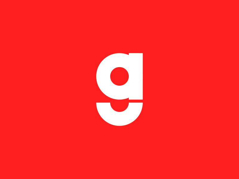 AG logo vector ag logo ga logo red typography clever logo flat creative branding simple armenia logo