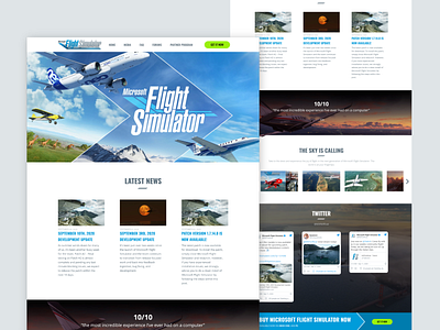 Microsoft Flight Simulator - Remake Light Version affinitydesigner gaming lighttheme redesign remake