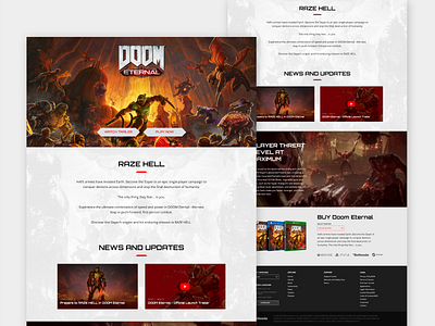 Doom Eternal - Website Remake