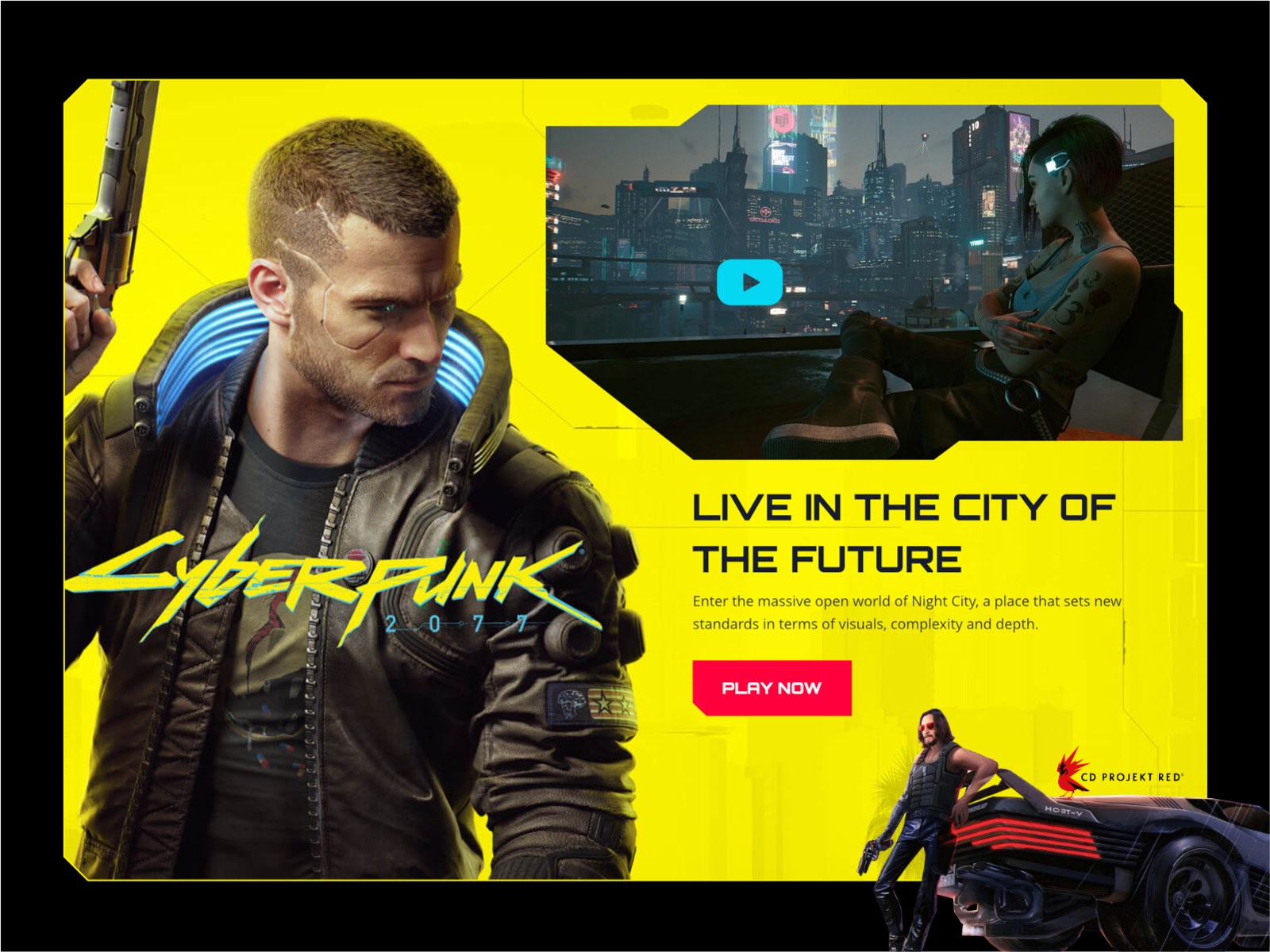 Cyberpunk 2077 Landing Page By Apri Wd On Dribbble