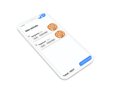 Pizza delivery mobile app app app design blue design food food app illustration mobile app mobile design pizza pizza app tunisia ui ux