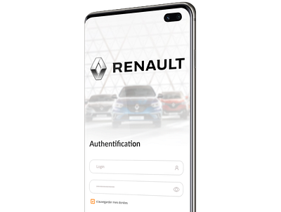 Authentification screen for car selling app app app design car car app design illustration logo mobile app mobile design renault tunisia ui ux