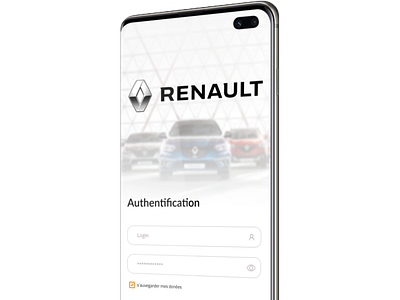 Authentification screen for car selling app