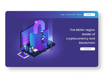 Cryptocurrency startup website