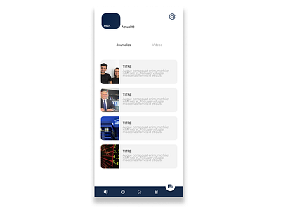 Stock market news app app design design illustration mobile app mobile design stock stock market tunisia ui ux