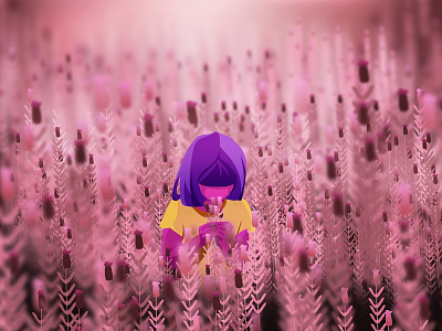 Girl and Flowers - 08