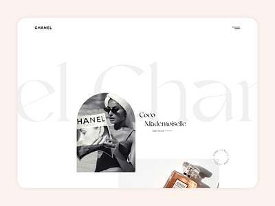 Chanel Product Site desktop perfume product ui userinterface ux webdesign