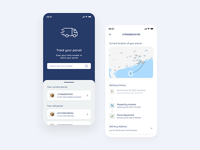 Tracking Parcel App Design