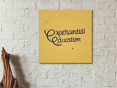 Experiential Education custom type hand lettering logo logotype type
