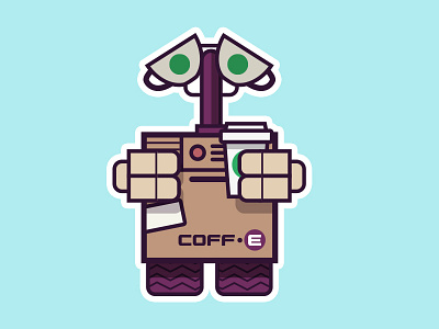 COFF•E Sticker Mule Magnet
