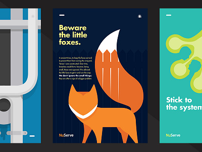 Beware the little foxes. 7/7 fox foxes illustration poster