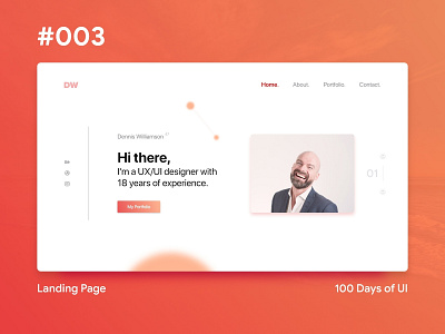 100 Days of UI - #3 Landing Page