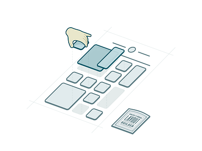 Drag & Drop Layout Builder Illustration