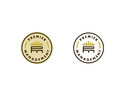 Premier Management Logo letters management monogram monogram logo pmletters premier