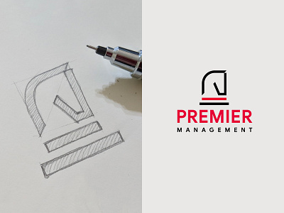 Premier Management - Strategic Consultancy Company chess company horse logo management premier strategy visual identity