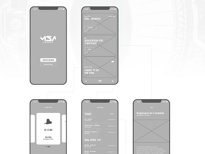 MSA - Mathematics Sport Analysis android app ios mobile sport ui ux