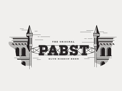 ---19/52--- Pabst Brewery brewery design illustration pabst retro signage type typography vector vintage sign