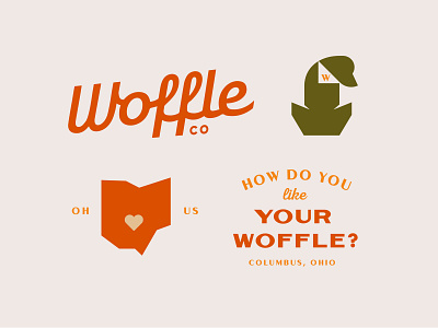 Woffle Co - Unused Concepts badge brand design branding design dog icon icon design identity design illustration logo type typography vector
