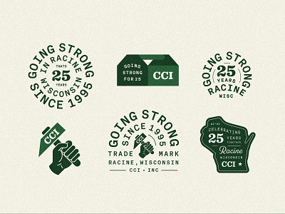 CCI 2 badge branding carpentry design illustration retro type typography vector vintage wisconsin woodworking