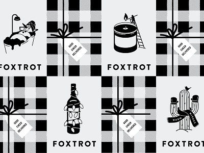 Foxtrot Holiday 2020 branding christmas christmas card christmas tree design holiday illustration marketing vector