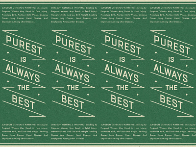 Purest Is Always Best badge branding design packaging pattern retro tabacco type typography vector vintage
