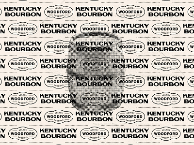 Woodford Reserve badge bourbon branding design label design pattern repeat pattern typography vector vintage whiskey