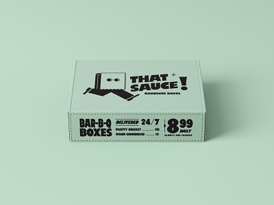 That Sauce! barbecue bbq branding creative market design illustration logo mailer box package design packaging restaurant retro type typedesign typography vector vintage