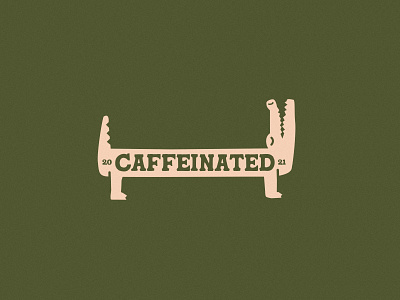 Organic Coffee aligator badge branding coffee coffee branding critter design illustration retro type typography vector
